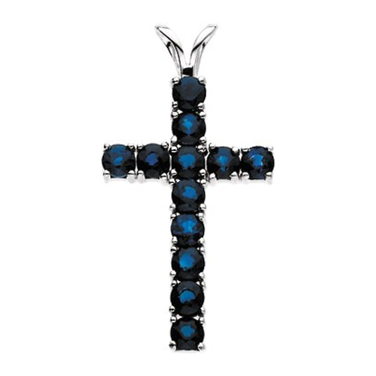 Stone-Set Cross Pendant