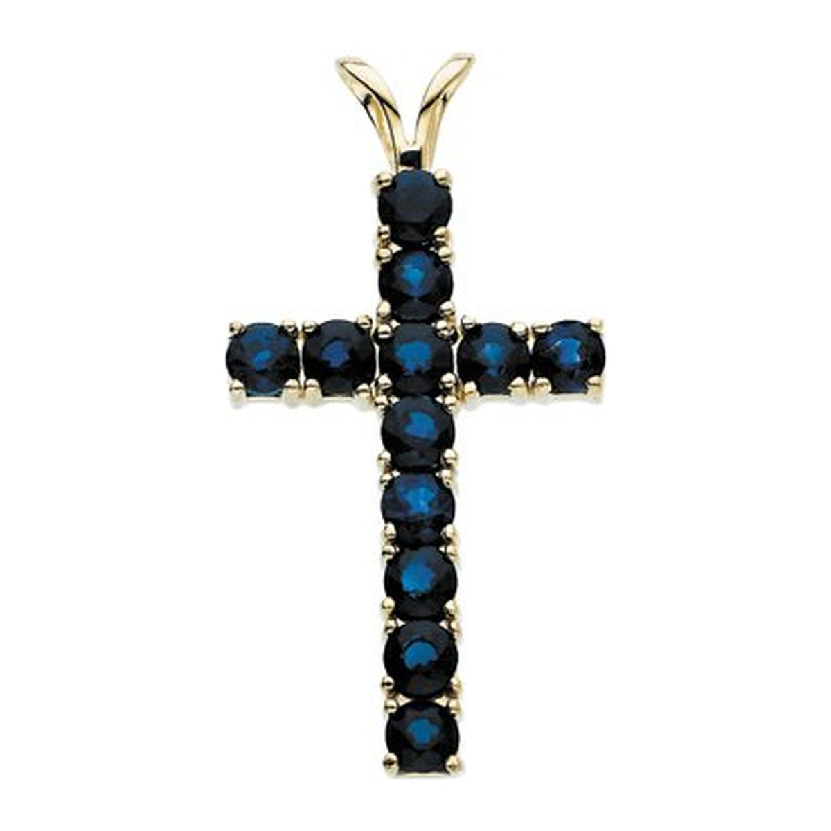 Stone-Set Cross Pendant