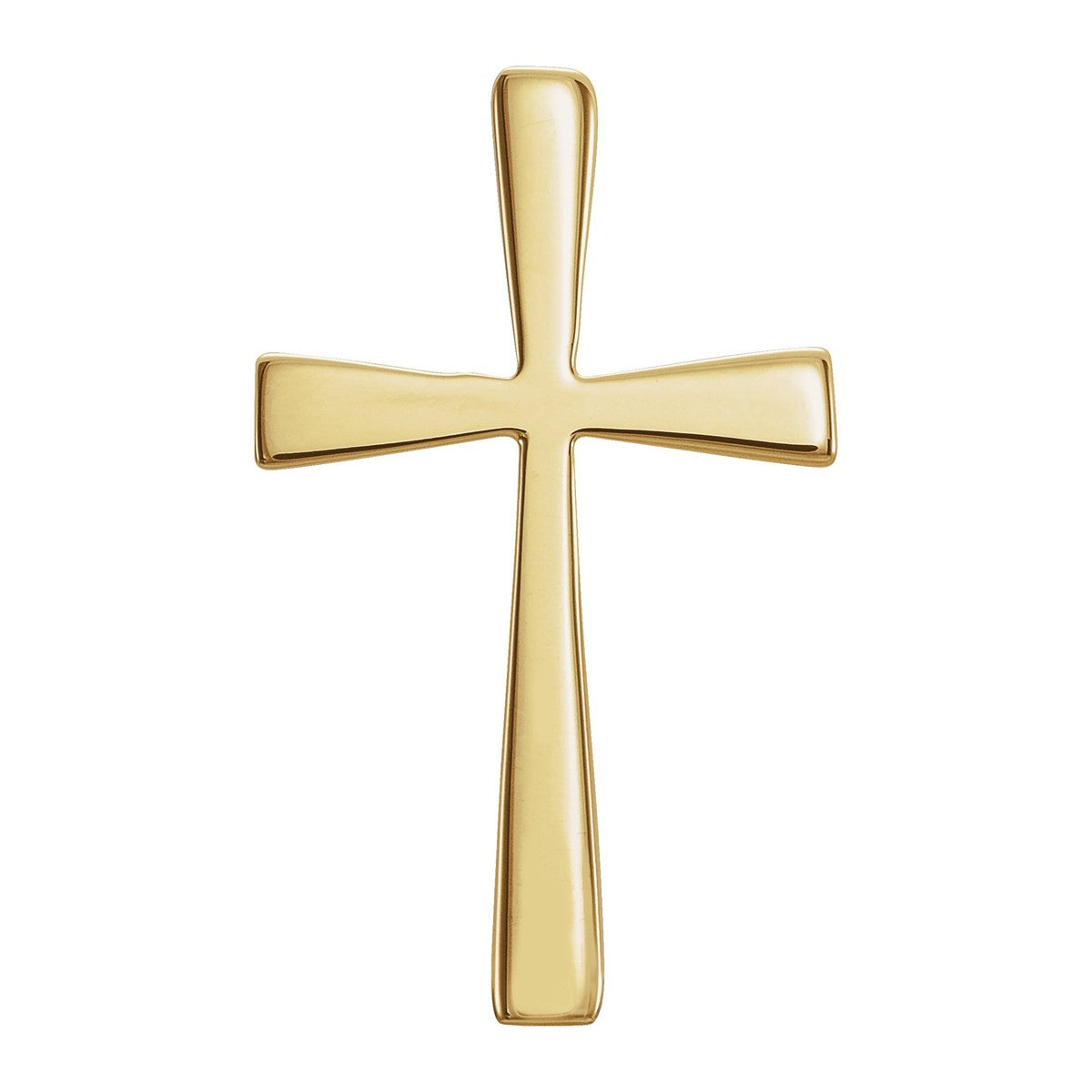 Wide Flared Cross Pendant
