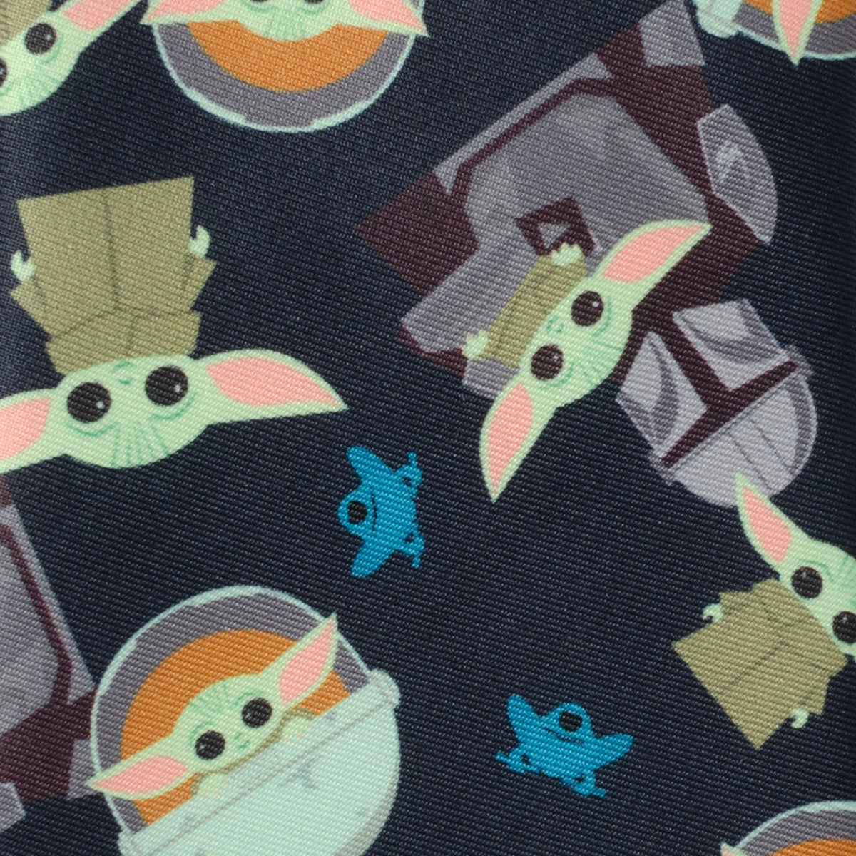 Star Wars Mando Grogu Navy Men's Tie