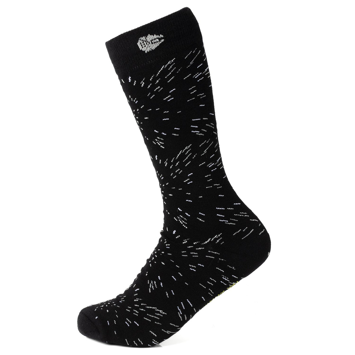Star Wars Hyperspace Black Dress Socks and Rebel Crest Lapel Pin Gift Set