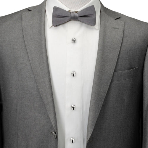 3D Mandalorian Helmet Studs - close-up detail view