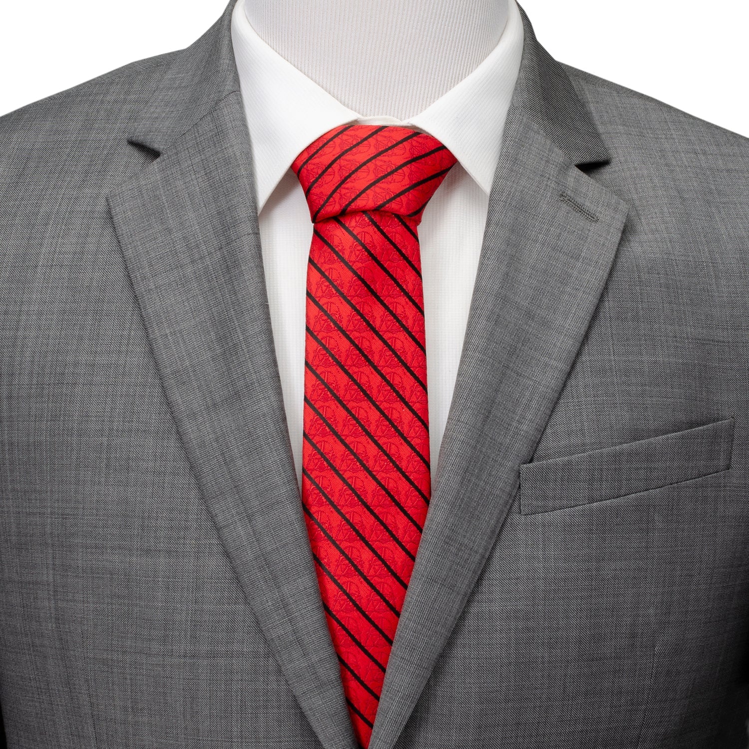 Star Wars Darth Vader Red and Black Striped Tie