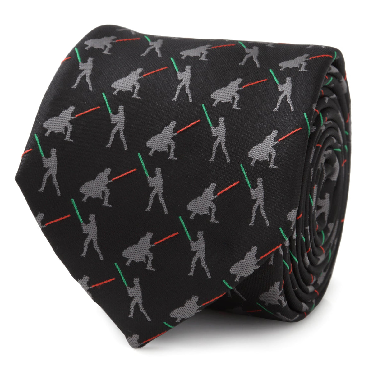 Star Wars Darth Vader and Luke Skywalker LIGHTSABER Battle Black Tie