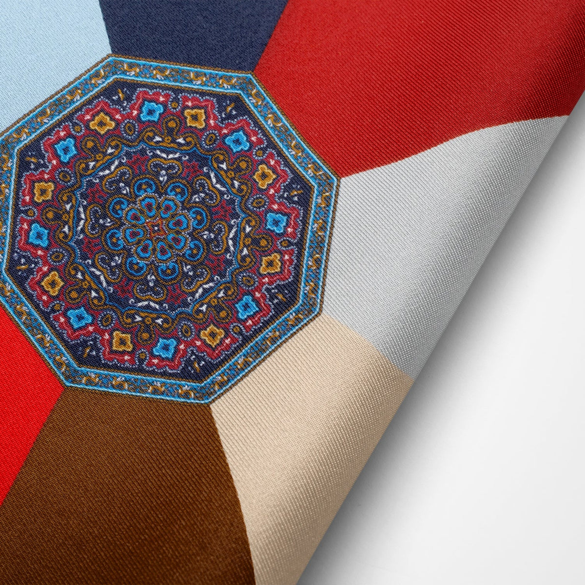 VDP Multi Colored Paisley Pocket Square