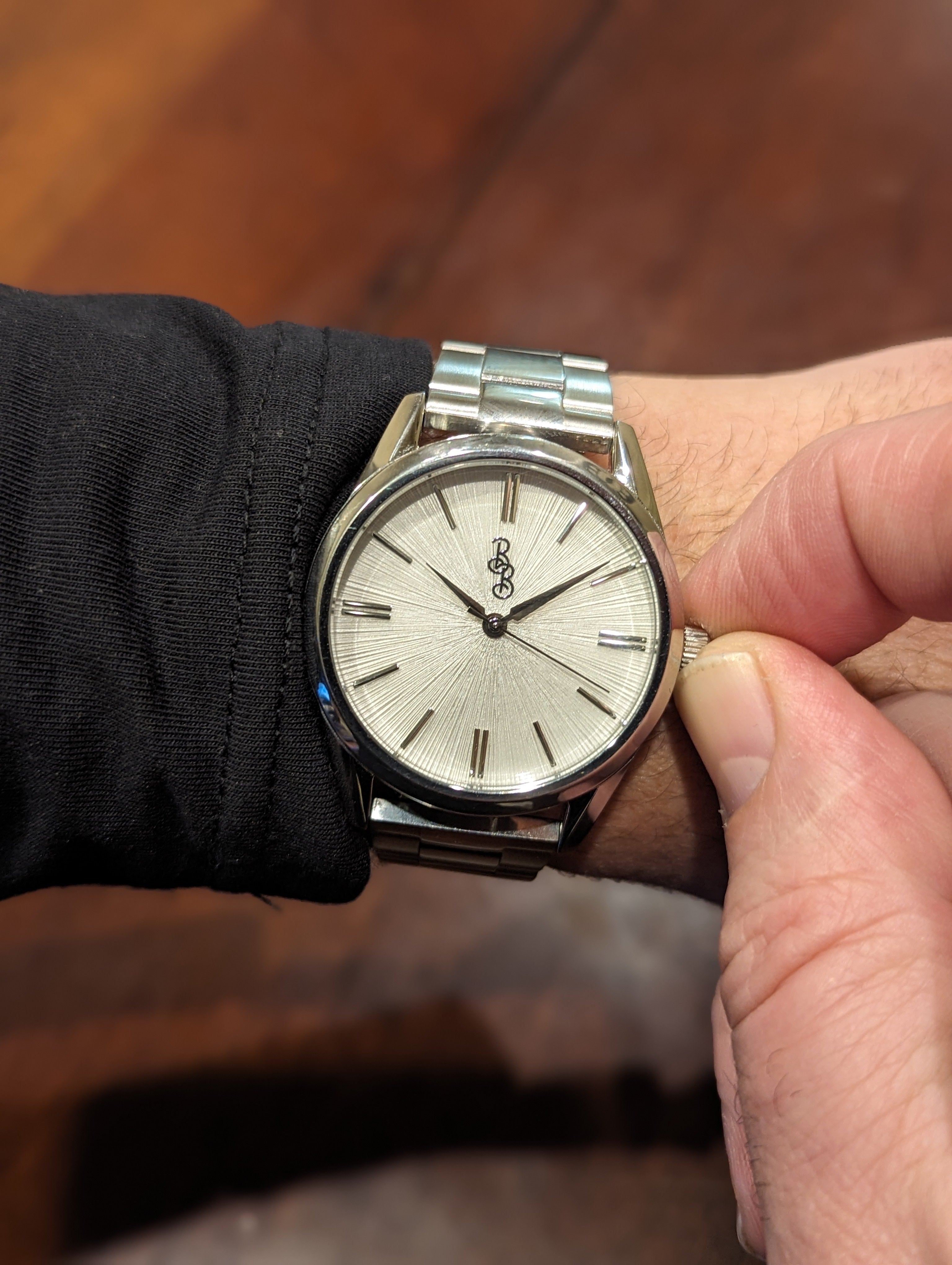 White Sunburst Watch - image 8