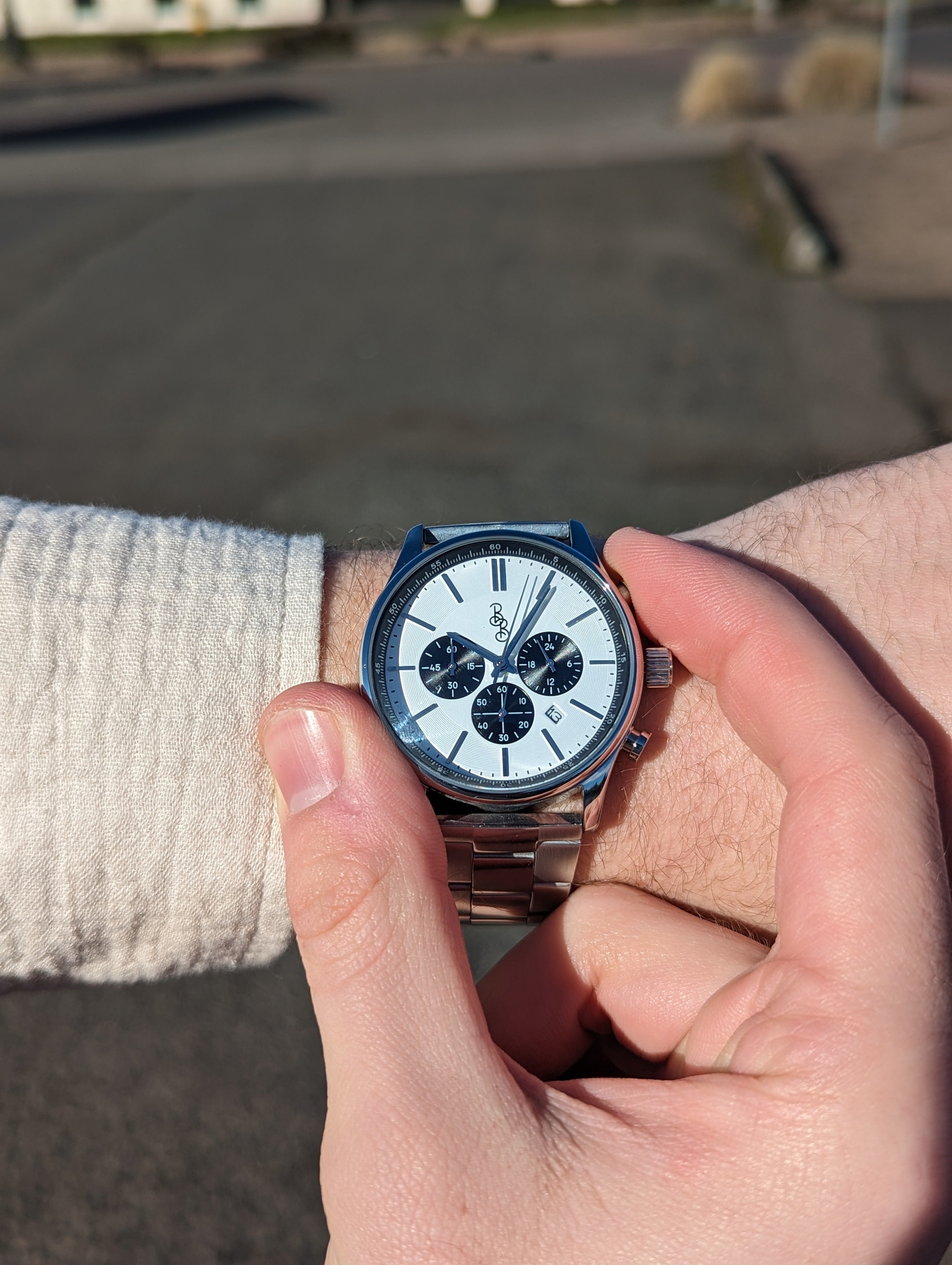 White and Black Chronograph - additional view