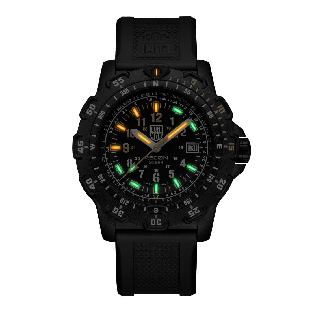 RECON Point Man 8820 Series Heritage Wristwatch, 45 mm, Outdoor Watch - close-up detail view