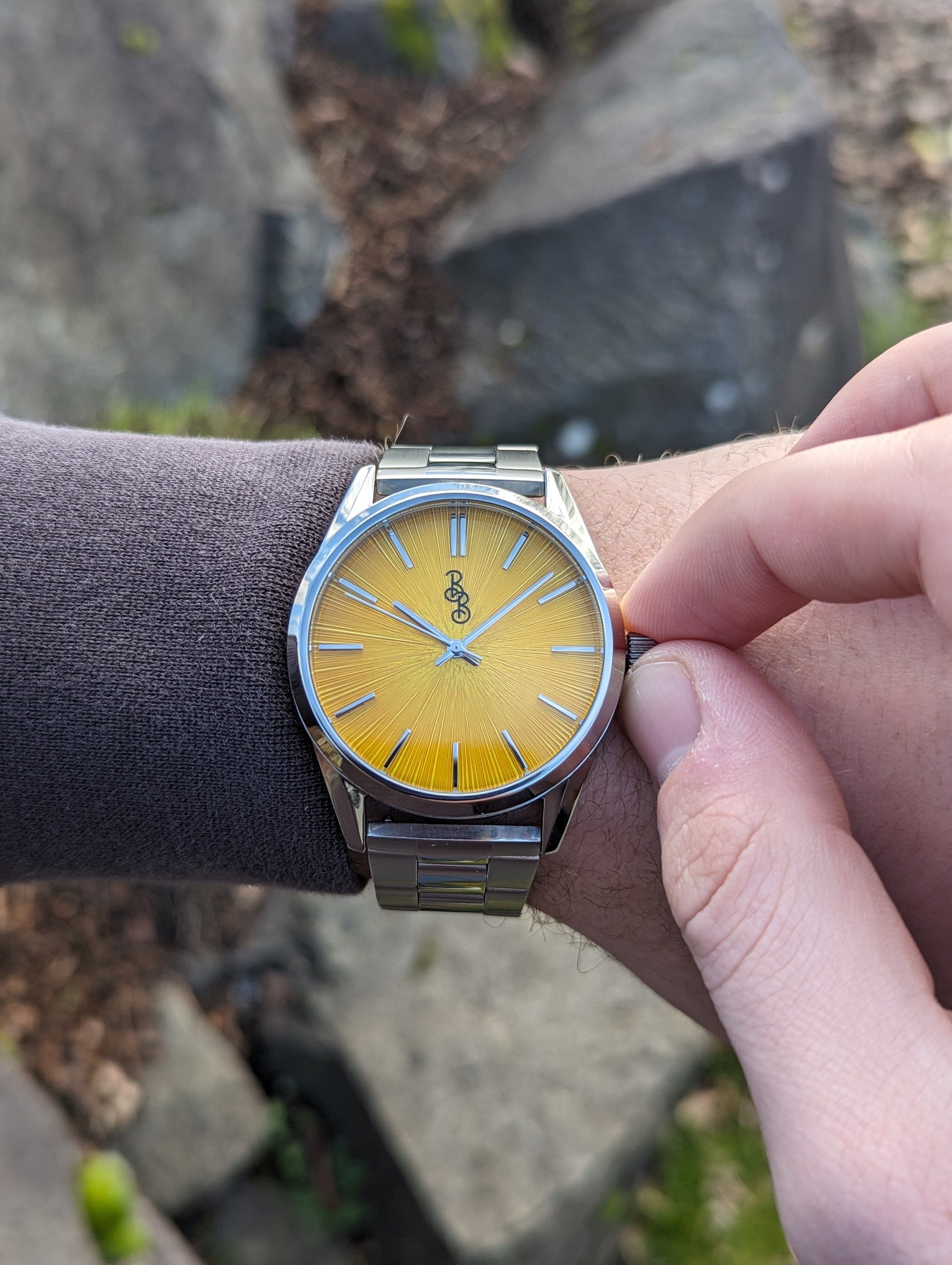 Yellow Sunburst Watch - image 10