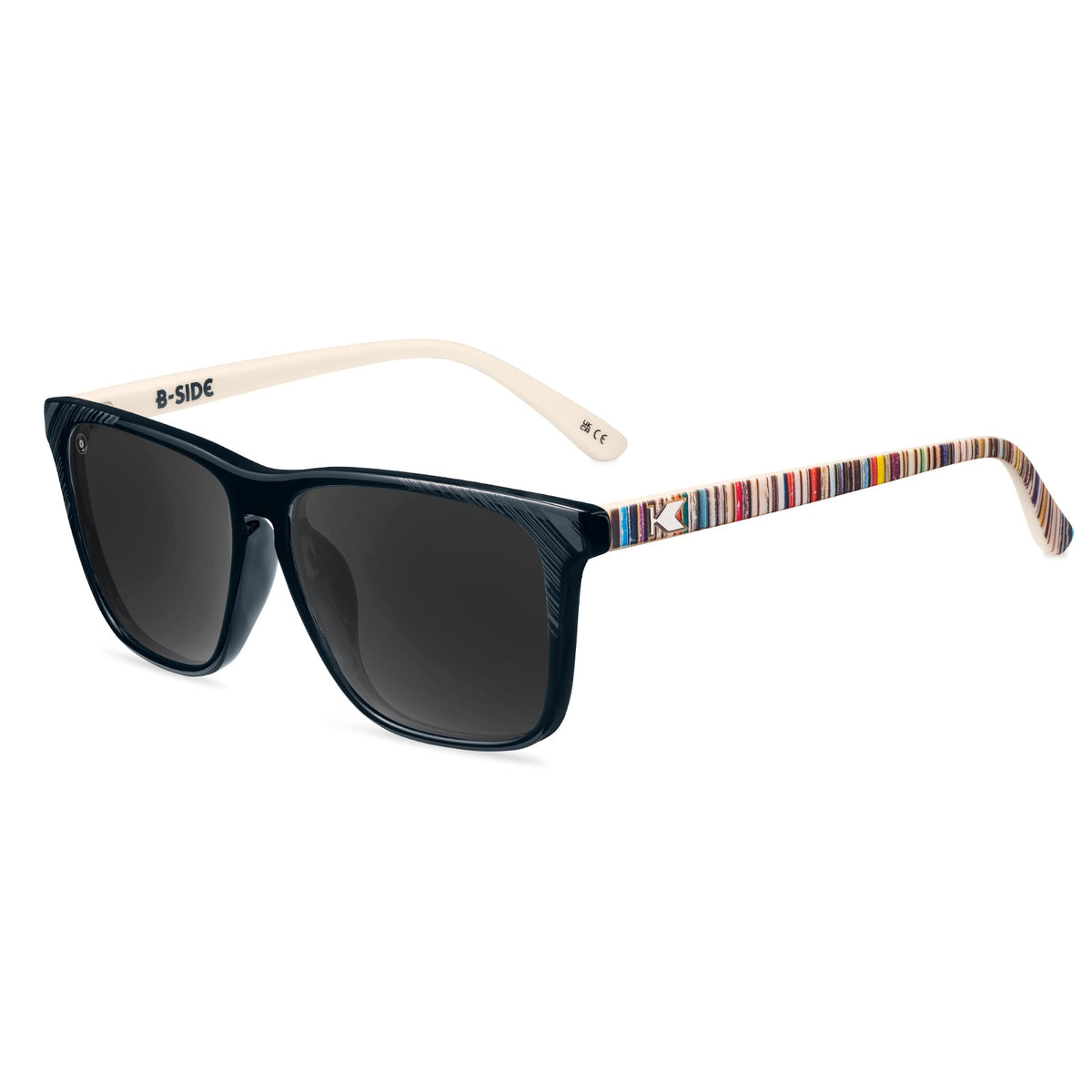 Knockaround Fast Lanes sunglasses with black frames and dark lenses
