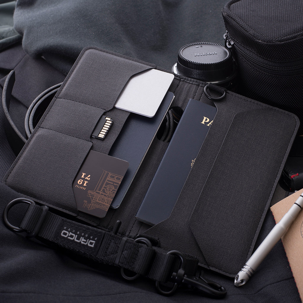 P02 PIONEER™ TRAVEL WALLET with PEN & NOTEBOOK