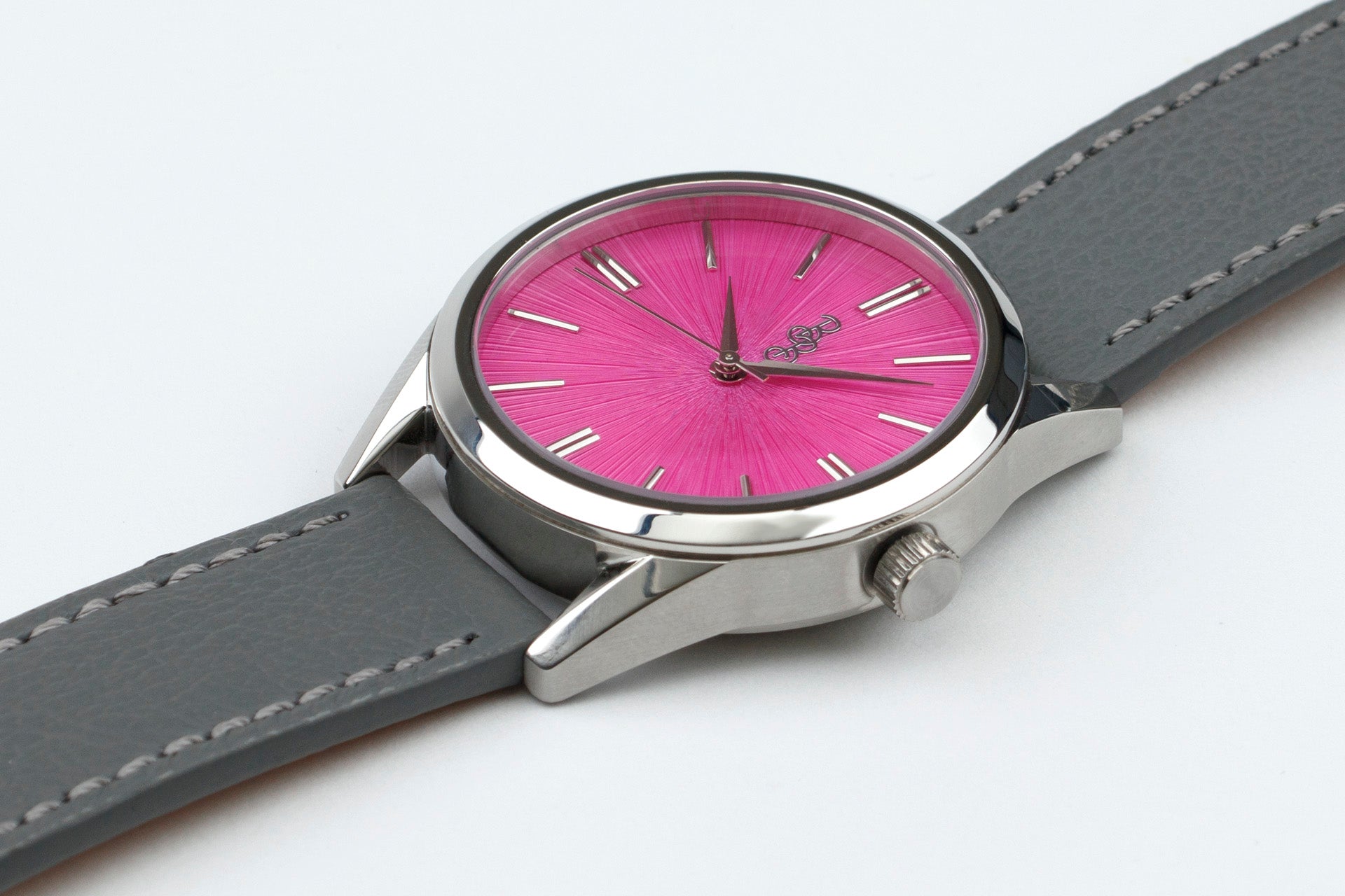 Pink Sunburst Watch - lifestyle view