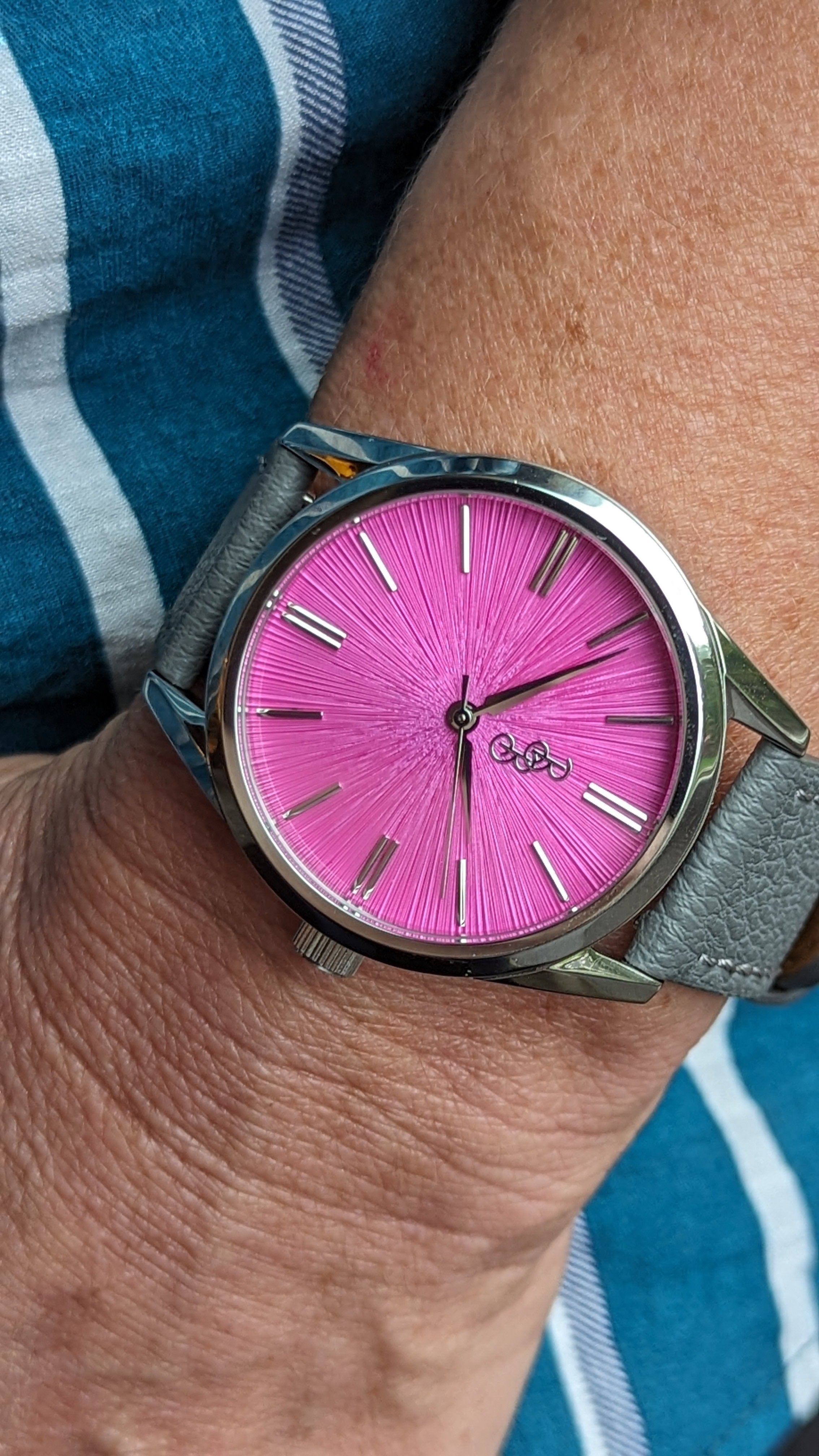 Pink Sunburst Watch - additional view