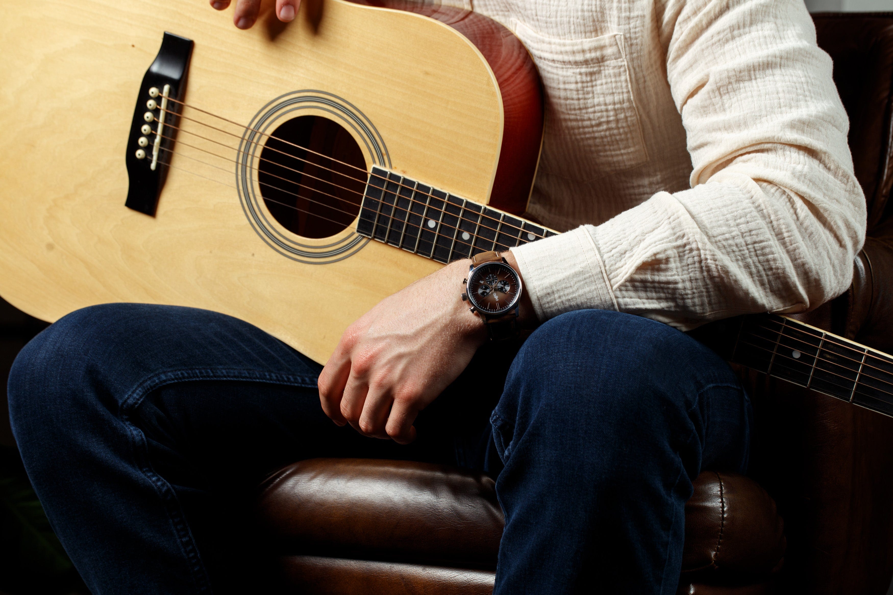 Brown Retro Chronograph - image 7