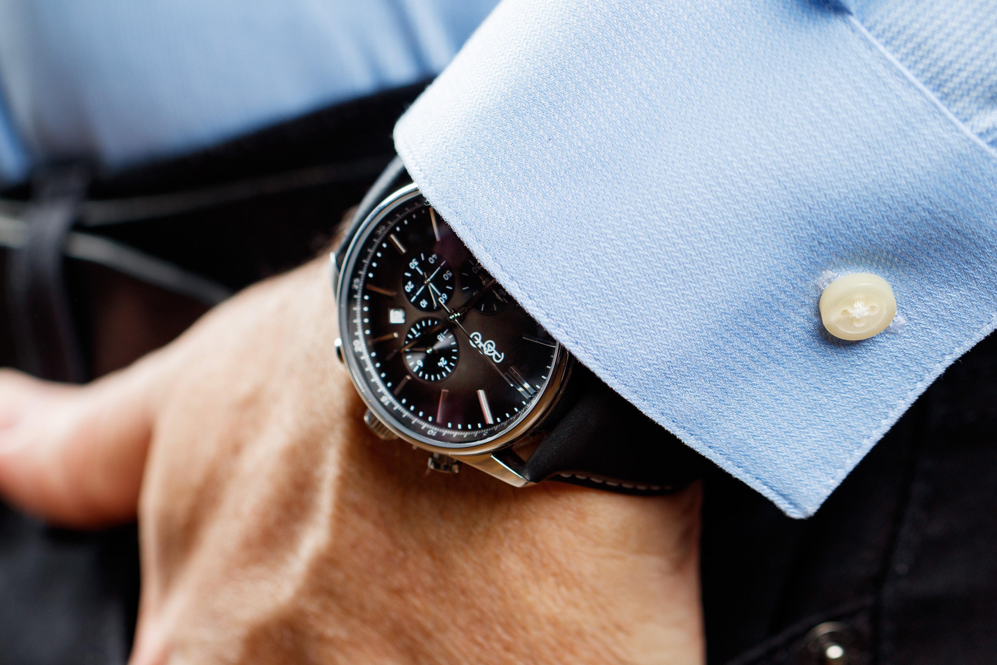 Gray Retro Chronograph - alternate angle