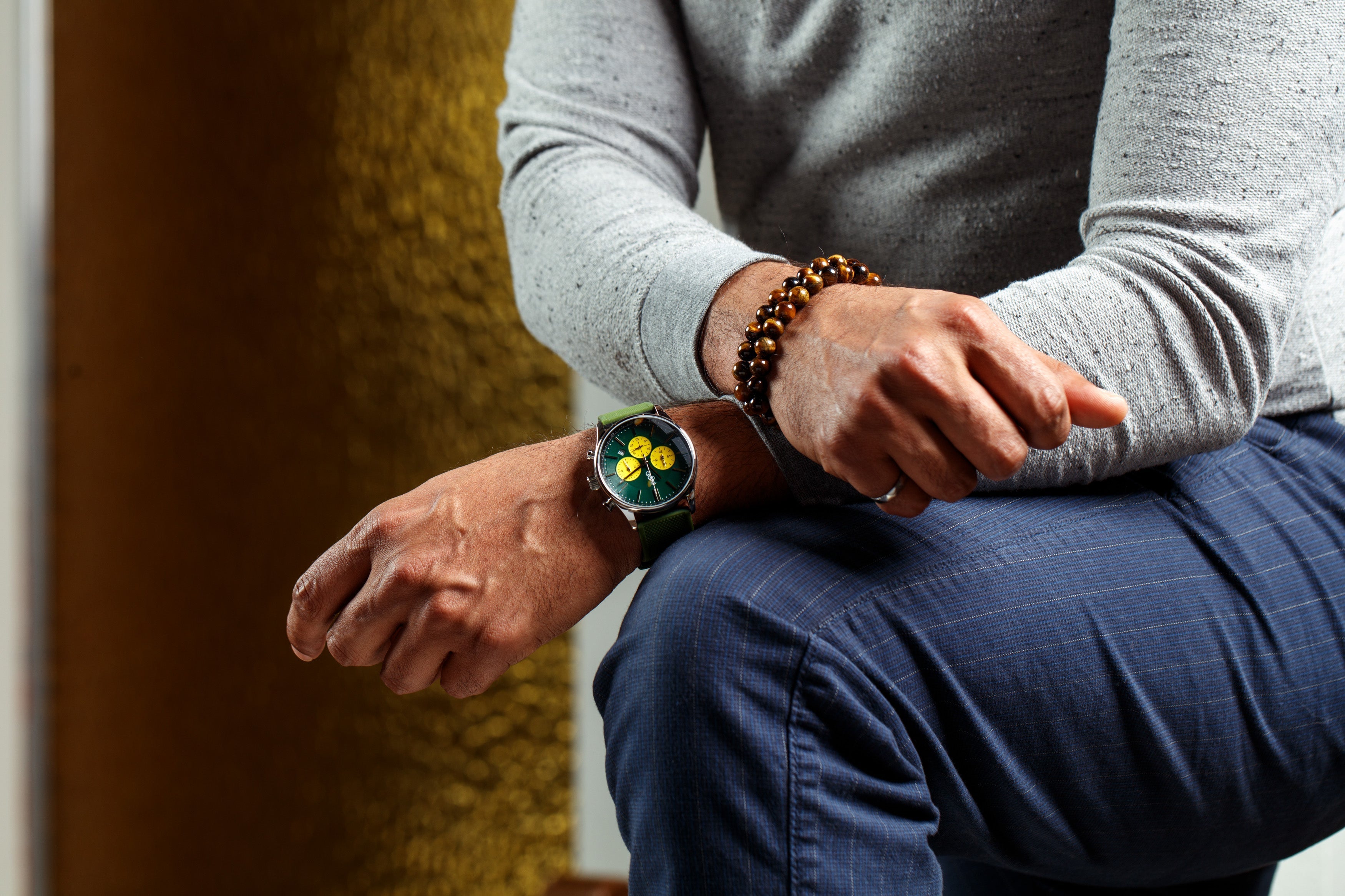 Green and Yellow Chronograph - image 8