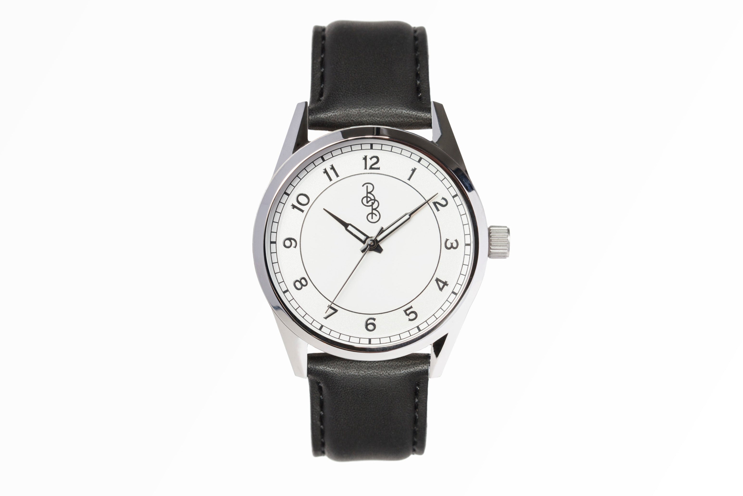 Silver Classic Watch - close-up detail view