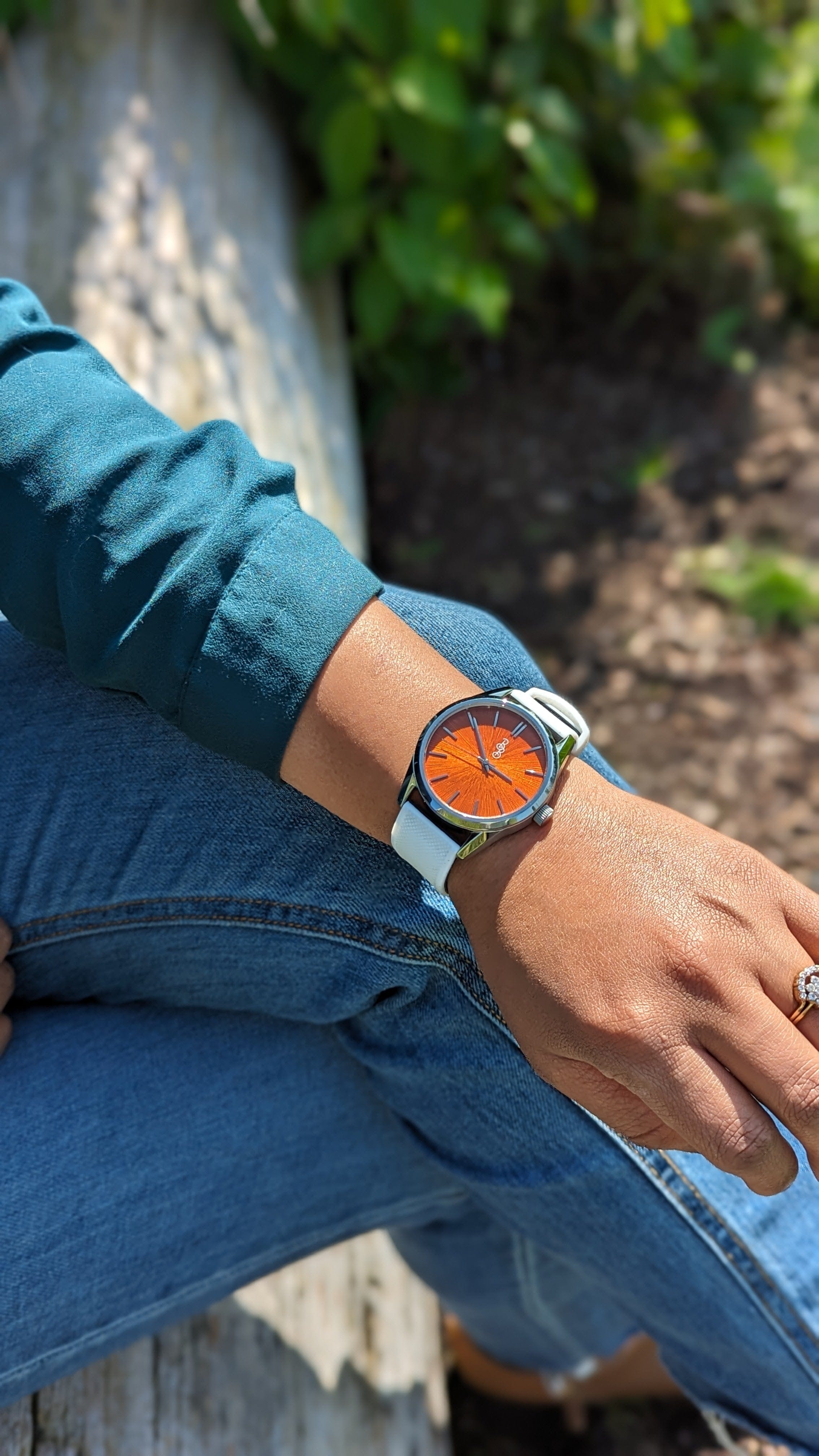 Orange Sunburst Watch - image 8