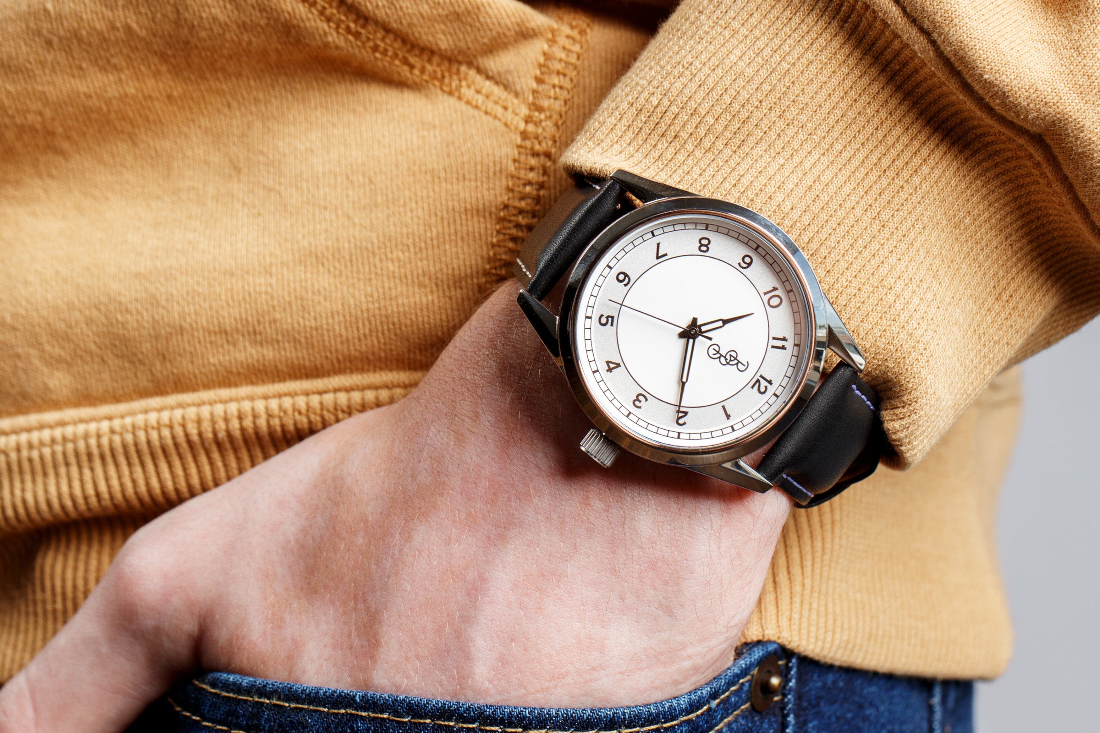 Silver Classic Watch - lifestyle view
