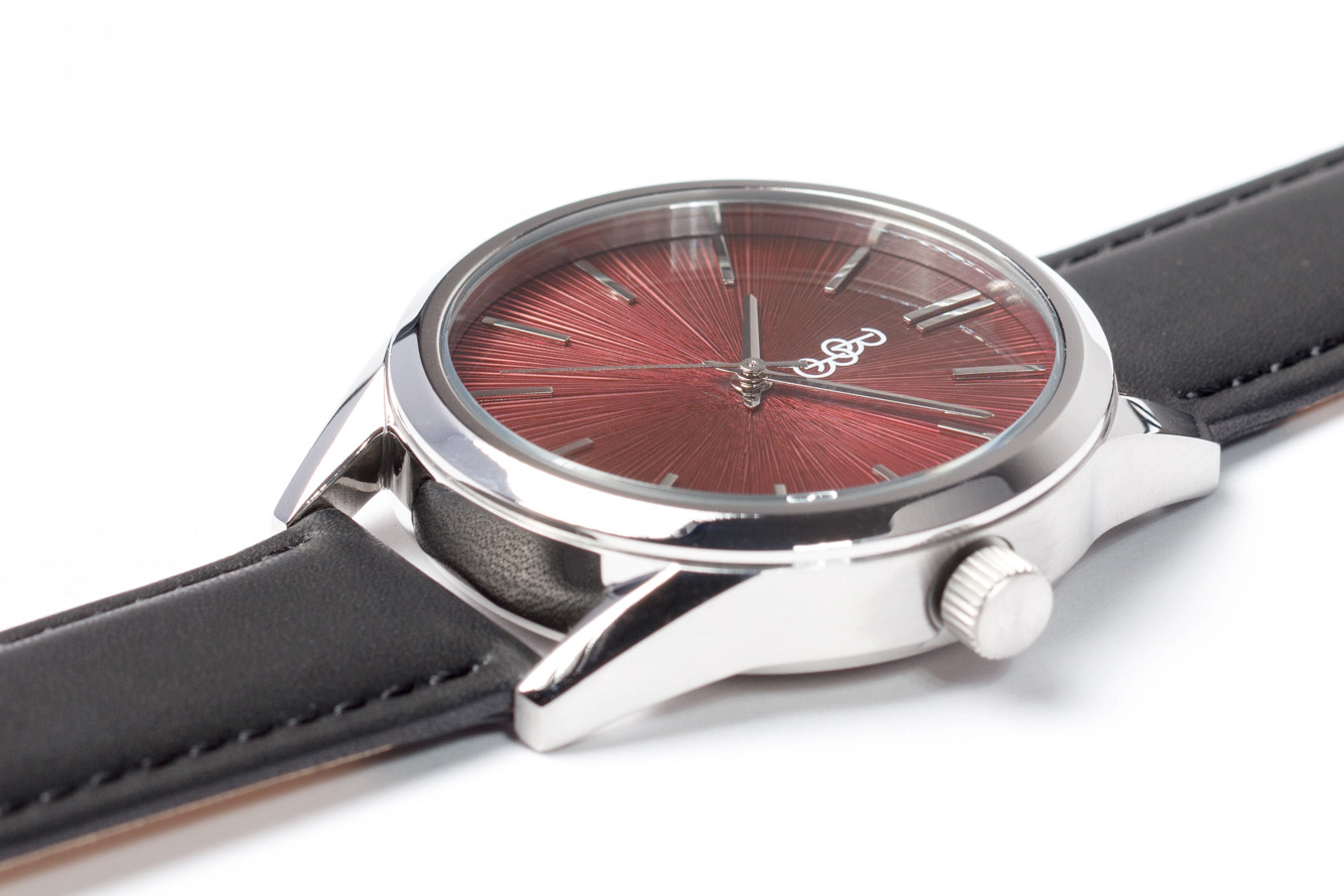 Burgundy Sunburst Watch - image 10