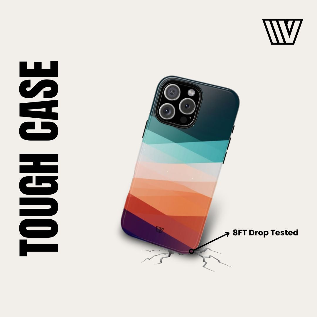 80s / 90s RETRO PATTERN LIGHT BLUE | Tough Phone Case